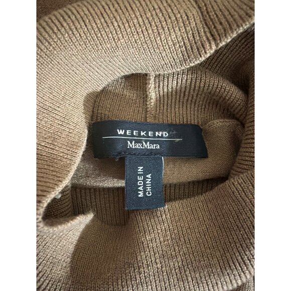 Max Mara Weekend Camel Turtleneck Sweater Size L - Picture 3 of 3